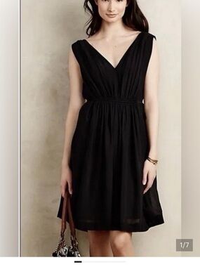 HD in Paris Black V-Neck Sleeveless Midi Dress
